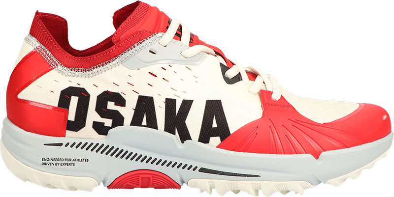 Osaka iDo Dames - Sportschoenen - Hockey - TF (Turf) - White/Grey/Red