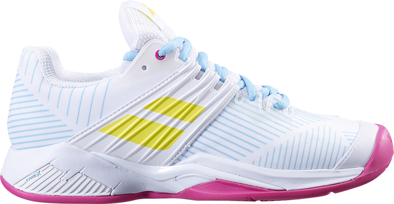 Babolat Propulse Fury Clay Dames - Sportschoenen - Tennis - Smashcourt - White/Blue