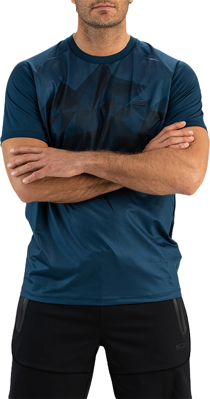 Sjeng Sports Heren Shirt Man Tee Odin Blauw - XL