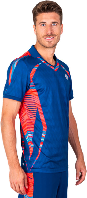 Bidi Badu Eren Tech Polo - sportpolo's - Red/Dark Blue - Mannen