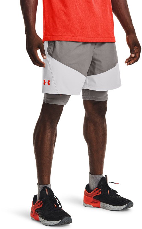 Under Armour Knit Woven Hybrid Short - Sportbroeken - Grey - Mannen