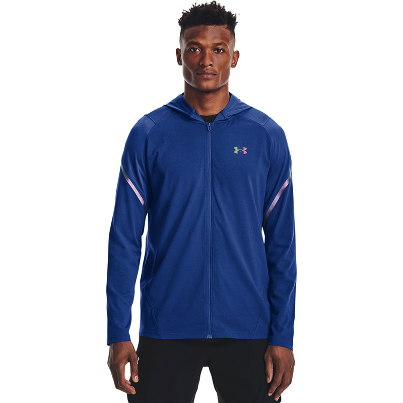 Under Armour Rush Full Zip Hoody - Sporttruien - Blue - Mannen