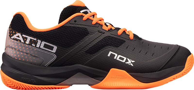 Nox AT10 Lux Heren - Sportschoenen - Padel - Smashcourt - Black/Orange