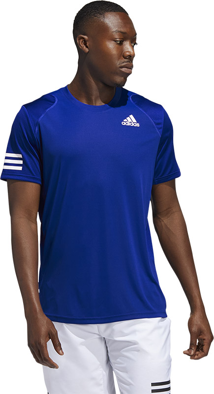 adidas Club Primegreen Tee - sportshirts - Blue - Mannen
