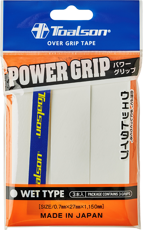 Toalson Power Overgrip 3 St. Wit - Braces - wit