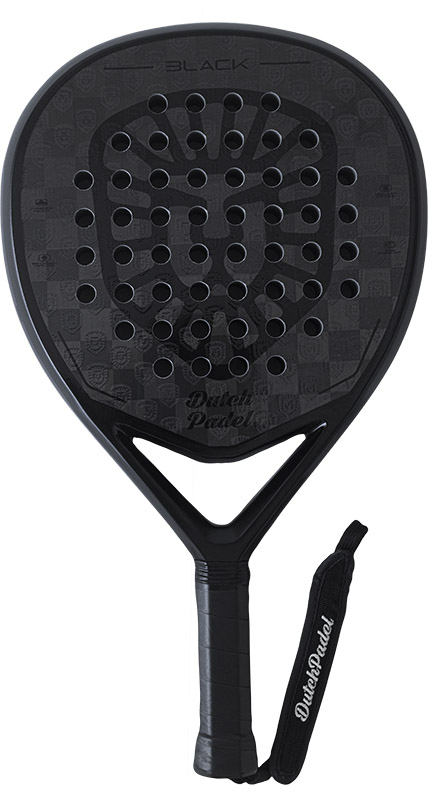 Dutch Padel Professional Black - Padelracket - zwart