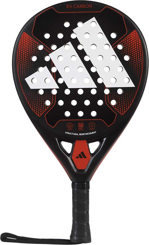 Adidas RX - 3K Carbon (Rond) - 2023 padel racket Zwart/Rood