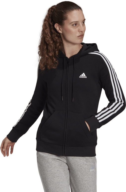 adidas 3 Stripes Fleece Full Zip Hoody