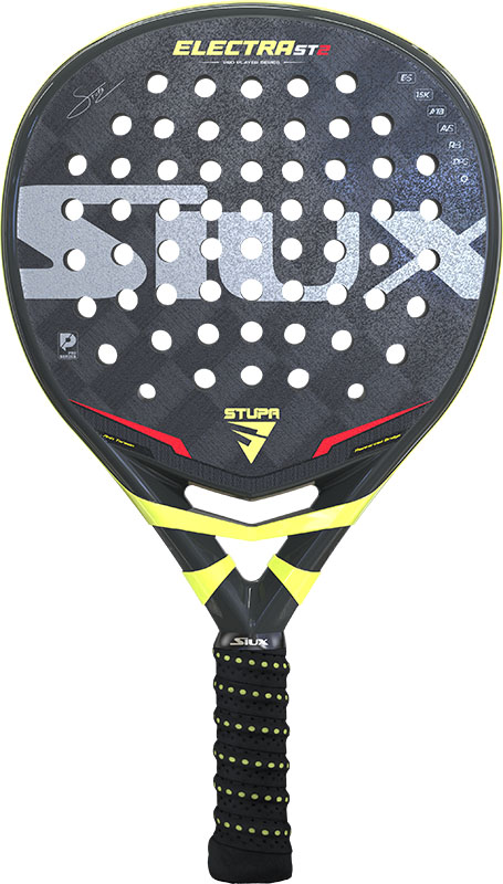 Siux Electra Stupa ST2-15K (Hybrid) - 2023 padel racket zwart/geel